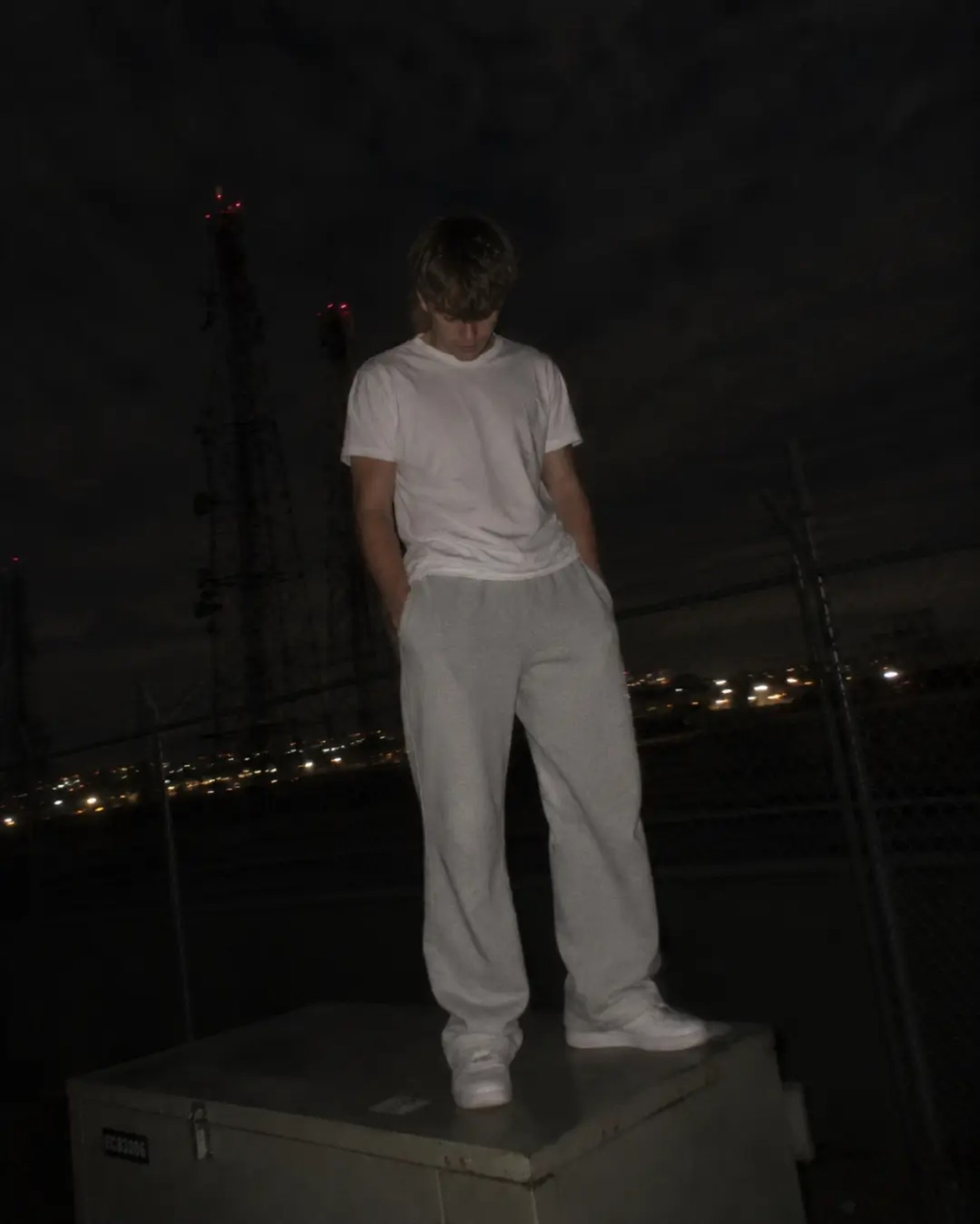 Harvey at night